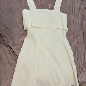 Theory Cream Mini Dress